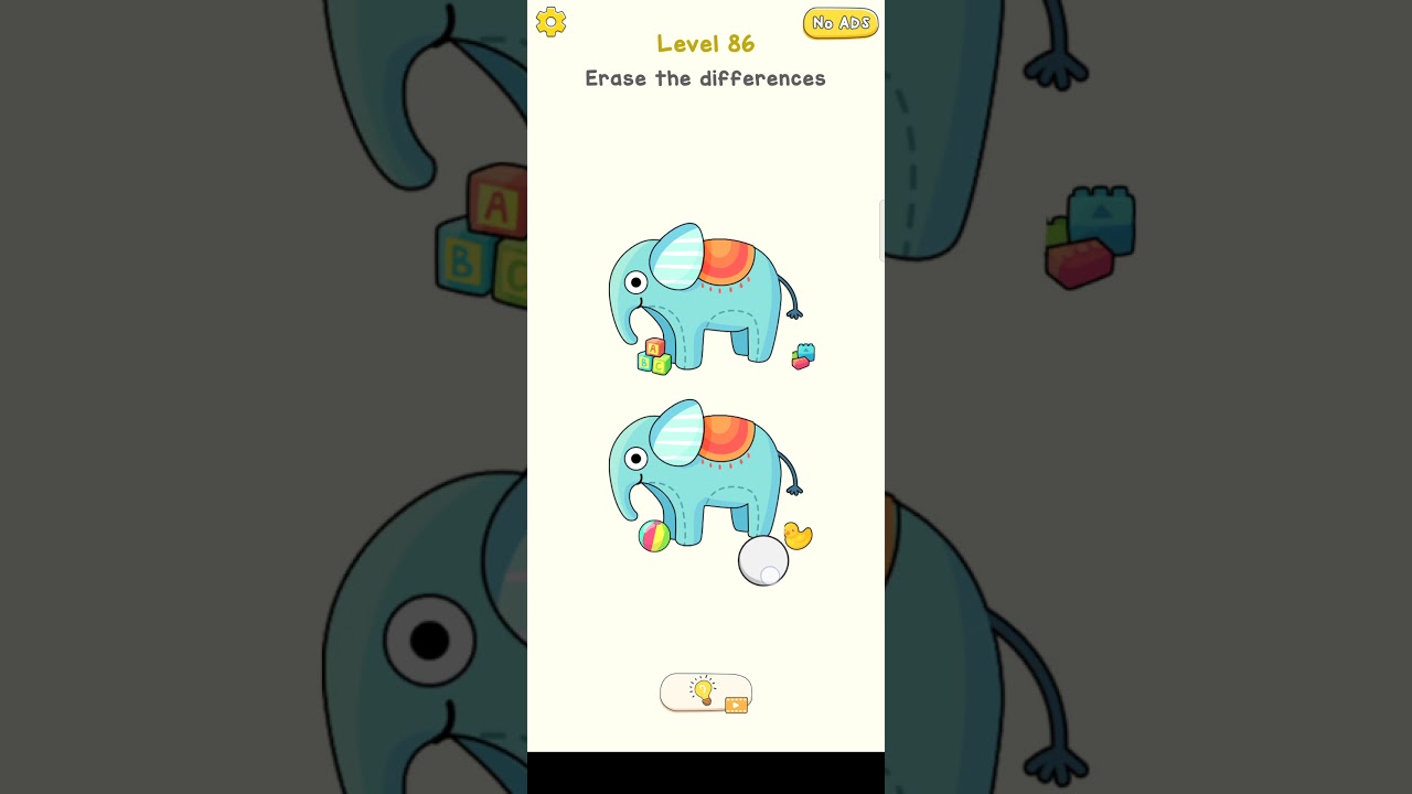 Delete Puzzle Level 86 | Delete Puzzle Erase the differences Solution