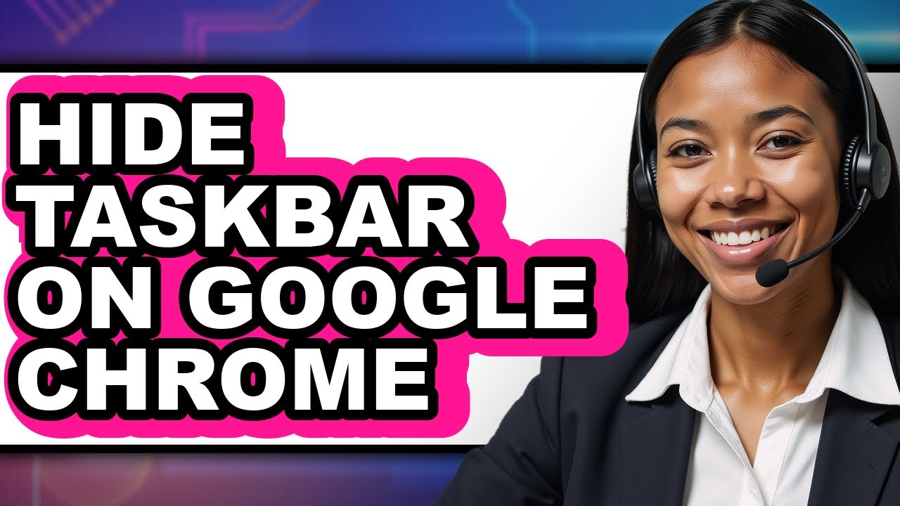 How to Hide Taskbar on Google Chrome (only Way)