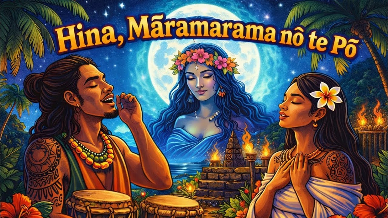 🏝️ Hina, Māramarama nō te Pō 🌺 | Tahitian Reggae 🎶 Polynesian Song 🇵🇫 Musique Polynesienne