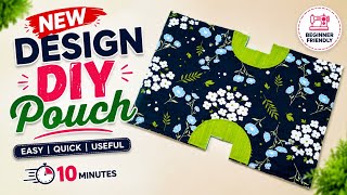 🔥 New Diy Pouch Design | Pouch Cutting And Stitching | Easy Sewing Tutorial 🧵✨ | Step-by-step