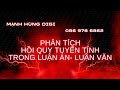 Phân tích SPSS hồi quy tuyến tính trong các bài cao học thạc sĩ- luận án có khác biệt gì