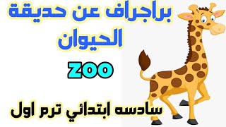 براجراف عن زياره حديقه الحيوان انجليزي الصف السادس الابتدائي ترم اول 2023 #ابتدائي #سادسه_ابتدائي