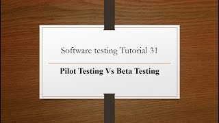 Full Difference between Pilot Testing and Beta Testing Update