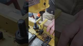 the square hole! #kfw #woodworking #mortise