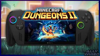 Minecraft Dungeons 2 ROG Xbox Ally X - Gameplay Performance Review