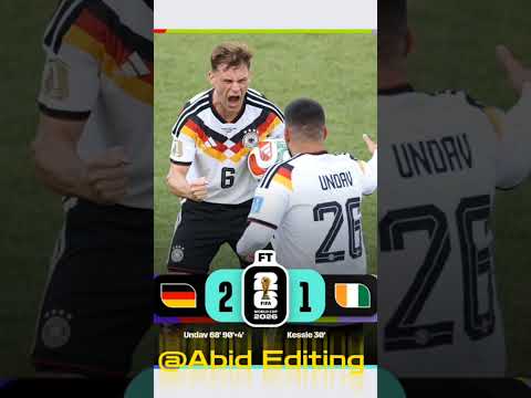 Germany is the third team that are qualify to Round of 32 in FIFA WORLD CUP26 #fifa #football #germa