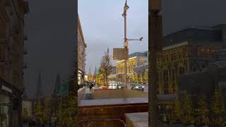 Улица Тверская, вид на Кремль.