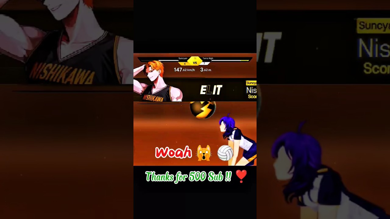 NISHIKAWA ⚡ 90° SPIKE Woah ,💀 