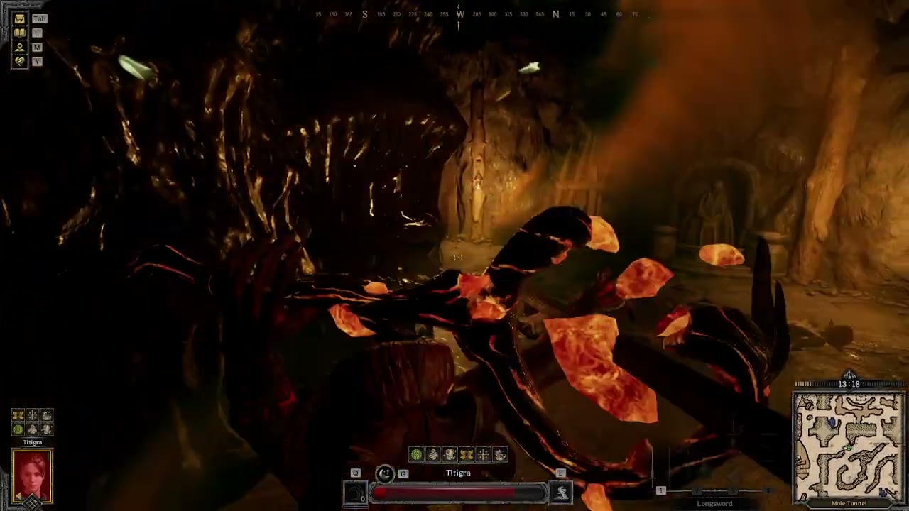 Dark And Darker: Newbie Learning Boss: Troll, Fighter in Squire Gear, Try1