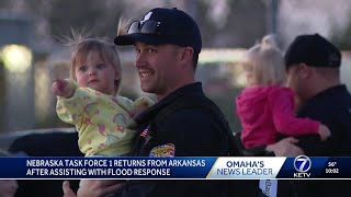 Nebraska Task Force One returns from Arkansas after assisting with flood response