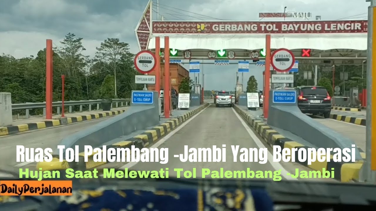 Tol Palembang -Jambi Yang Sudah Beroperasi‼️Hujan Lebat