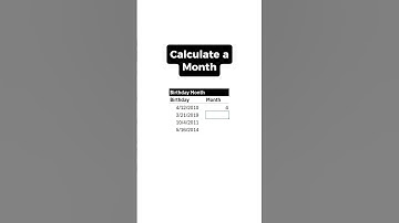 How to calculate a month in excel #excel #data #business #finance #analytics #career