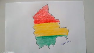Cómo dibujar el MAPA DE BOLIVIA
