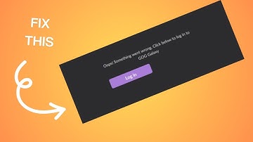 How to fix GOG.com not working | Fix Something went wrong click below to login to GOG Galaxy