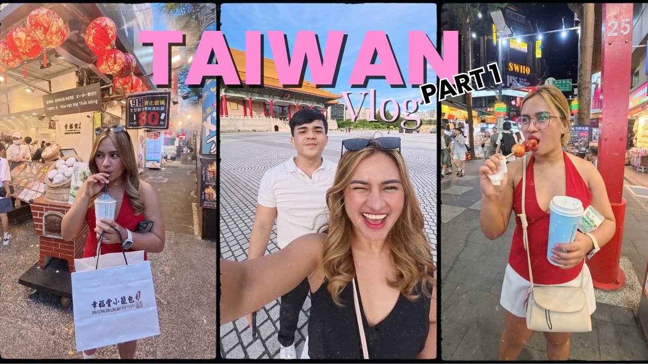Taiwan Vlog 🇹🇼 PART 1: Commute tips, First Out of the country together, Night Market |