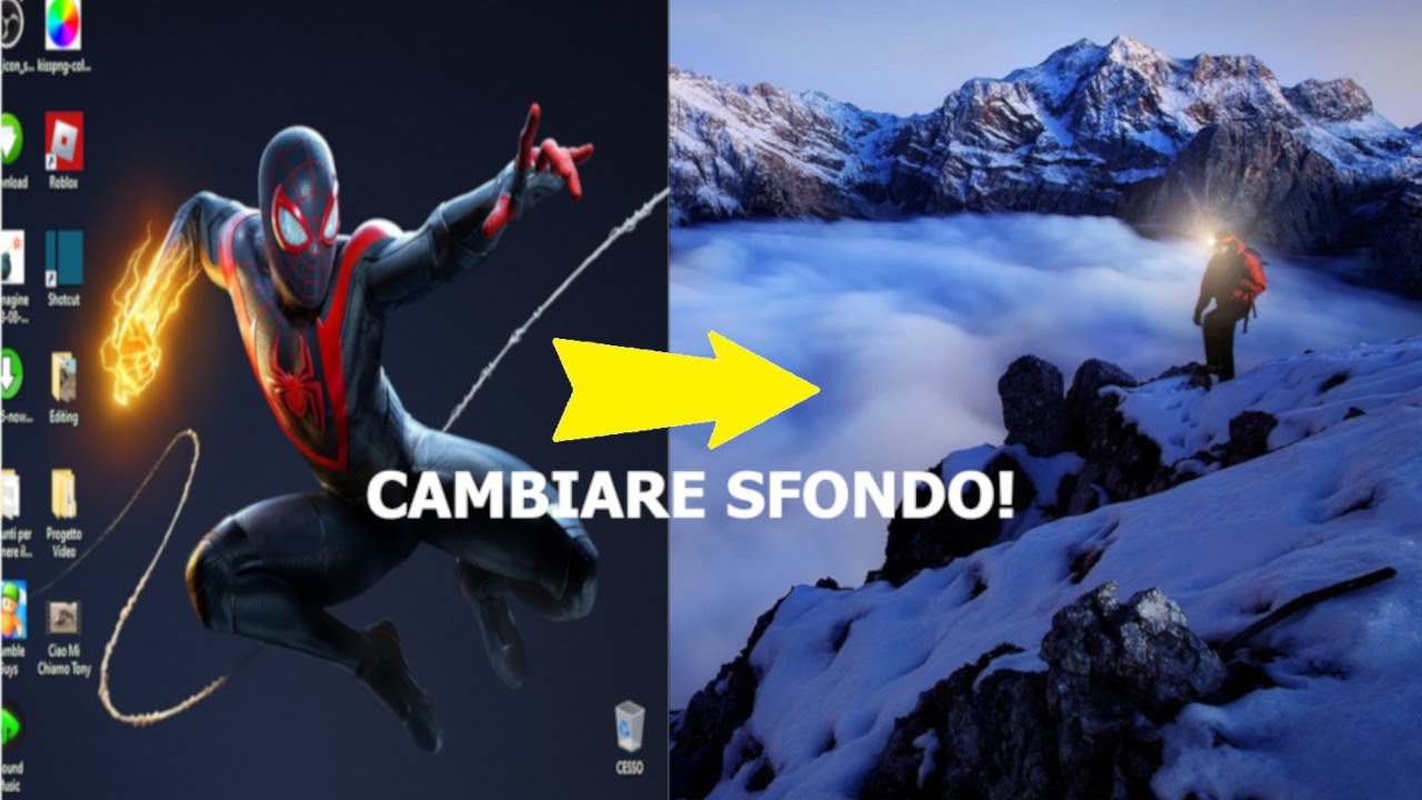 Tutorial Come cambiare sfondo del desktop - YouTube