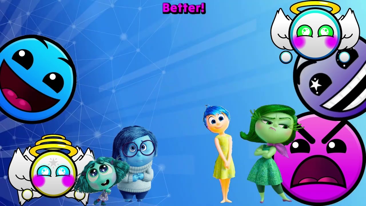 Is that Uneasy? with Joy, Sadness, Disgust, Envy, Free Angel, and Easy Angel