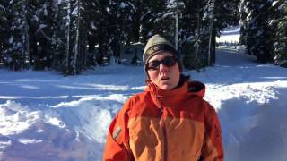 Snow pack sampled on Mt. Hood