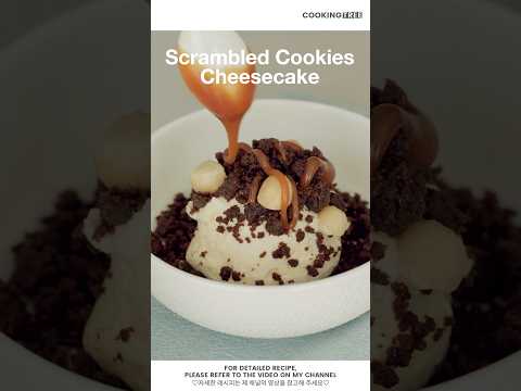 🍪 팬 스크램블드 쿠키+치즈케이크 <strong>Easy</strong> No-Oven Dessert! Scrambled Cookies&amp;Cheesecake #<strong>Shorts</strong>