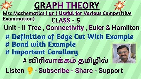 #trb #trb #polytecnictrb  #graphtheor #tree #bond #edgecut #spanningtree  #vertex #edge #theorem#trb