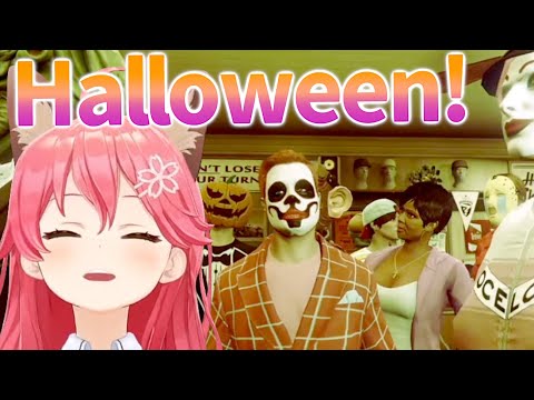 "35P Army" led by Sakura Miko occupying Los Santos on Halloween [hololive/ Eng sub]