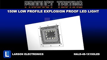 150W Low Profile Explosion Proof LED Light - 2x4 Lay-In Troffer Class 1/2 Div 1/2 Paint Spray Booth