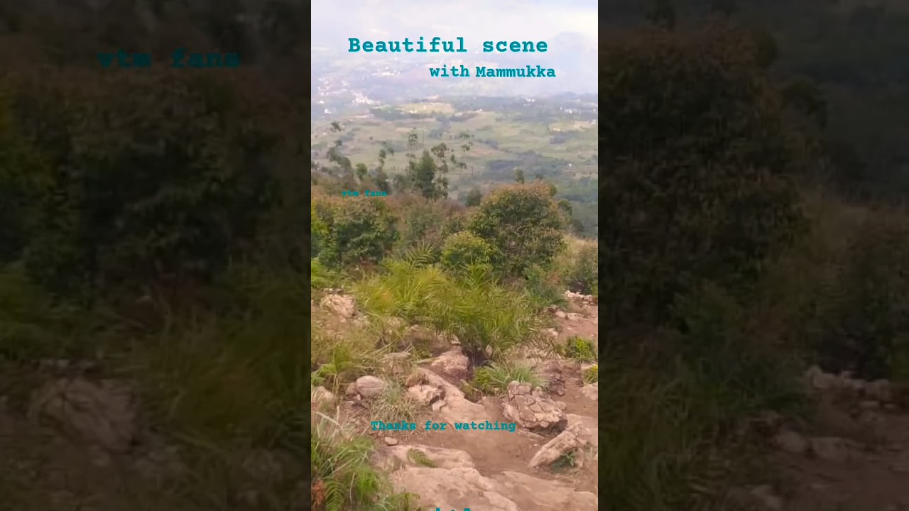 Beautiful scene on the way with mammukka's nice voice 🧏