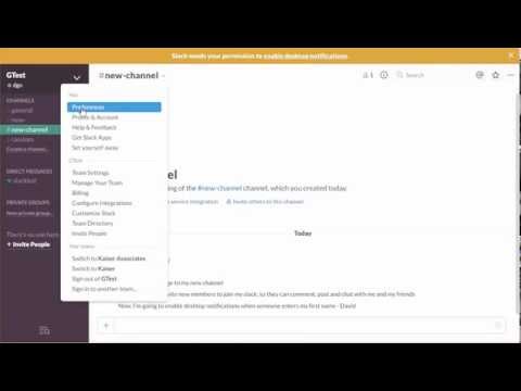 Slack Walkthrough