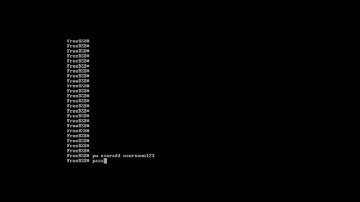 How to set or change a user password in FreeBSD by Nicholas Lee Fagan