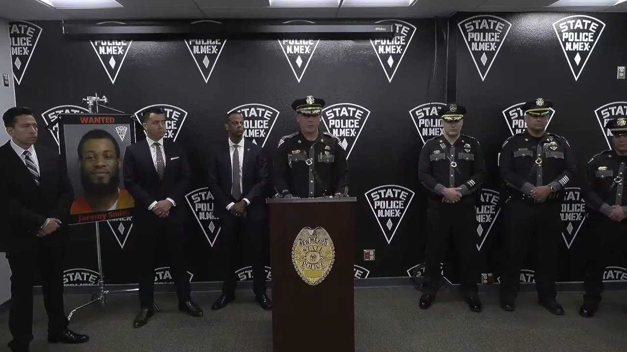 New Mexico State Police press conference - Update on the tragic shooting death of Ofc Justin Hare.