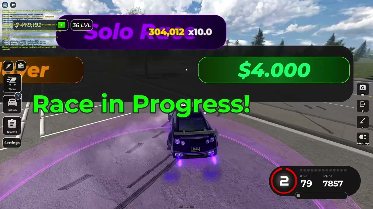 crazy drift score(drift 36)