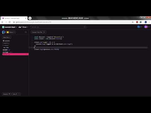 Make discord bot (discord.js) Status/Activity/Ping command part-2