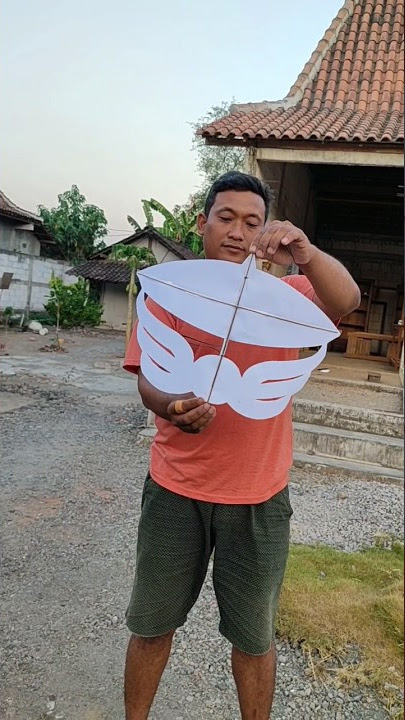 layangan ram-raman dari kertas hvs, apakah bisa terbang?? #layangan #layanganramraman #kreasi