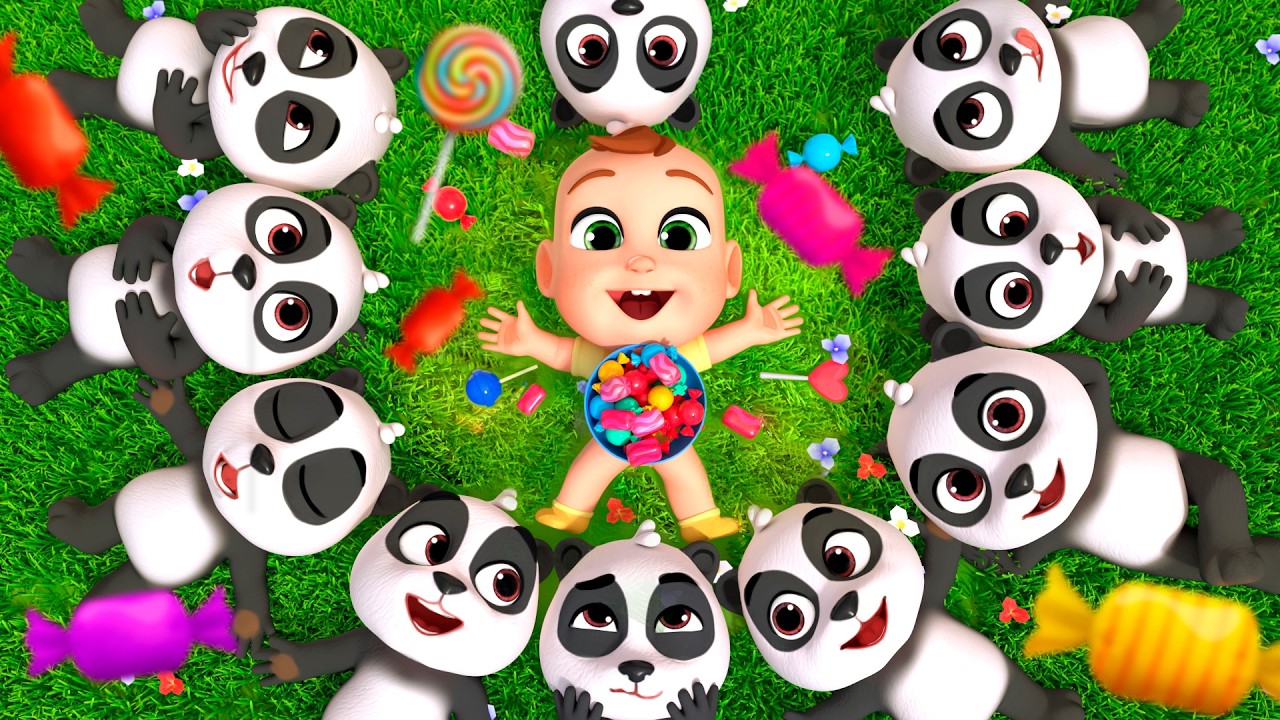 Ten Little Pandas | Baby Learns to Count + More Lalafun Nursery Rhymes & Kids Songs