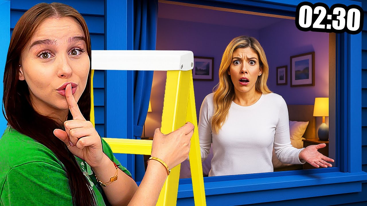 NACHTS aus dem HAUS SCHLEICHEN ! 🏡😳 (Mama darf es nicht sehen) - Celina