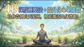 4秒深度睡眠法 + 提升身心堪能性：让你告别白天犯困，彻底激活肉身潜能！人生的不同阶段，睡眠时长不同