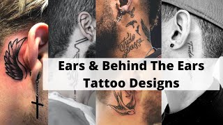 Small behind the ear tattoo | Cute behind ear tattoos | Tattoo on ear - Lets style buddy