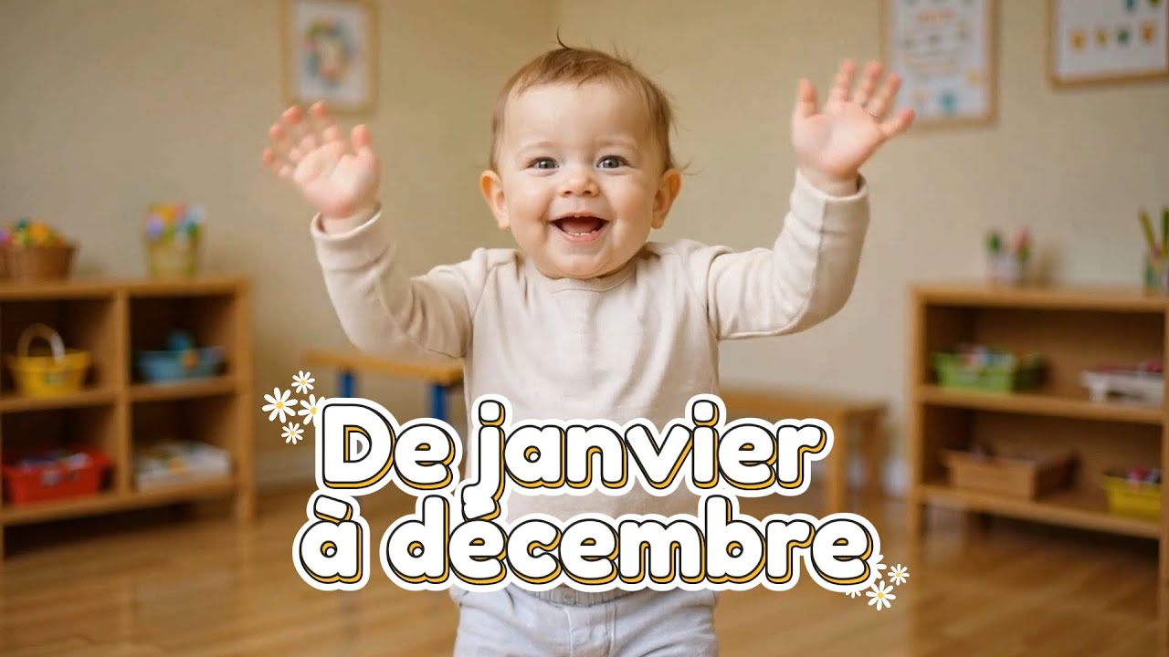 De janvier à décembre | Chanson éducative pour apprendre les 12 mois de l'année