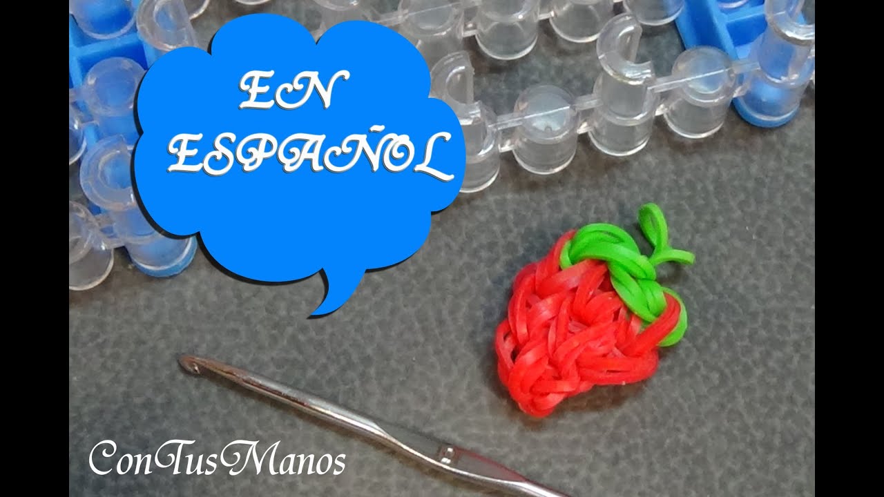 FRESA DE GOMITAS CON TELAR RAINBOW LOOM (EN ESPAÑOL)
