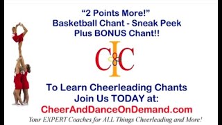 Basketball Cheerleading Cheers and Chants 2 Points More from Cheer and Dance on Demand