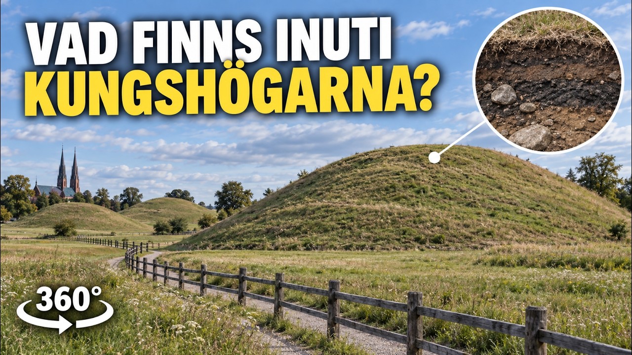 Förhandsbild från Kungshögarna i Gamla Uppsala – 360°-produktion