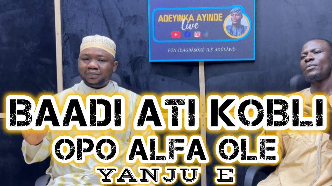 Ọpọ awọn alfa ni ọrọ baadi ati kọbli ma n daru mọ loju pupọ, o kere leti sugbọn o pọ ni titu