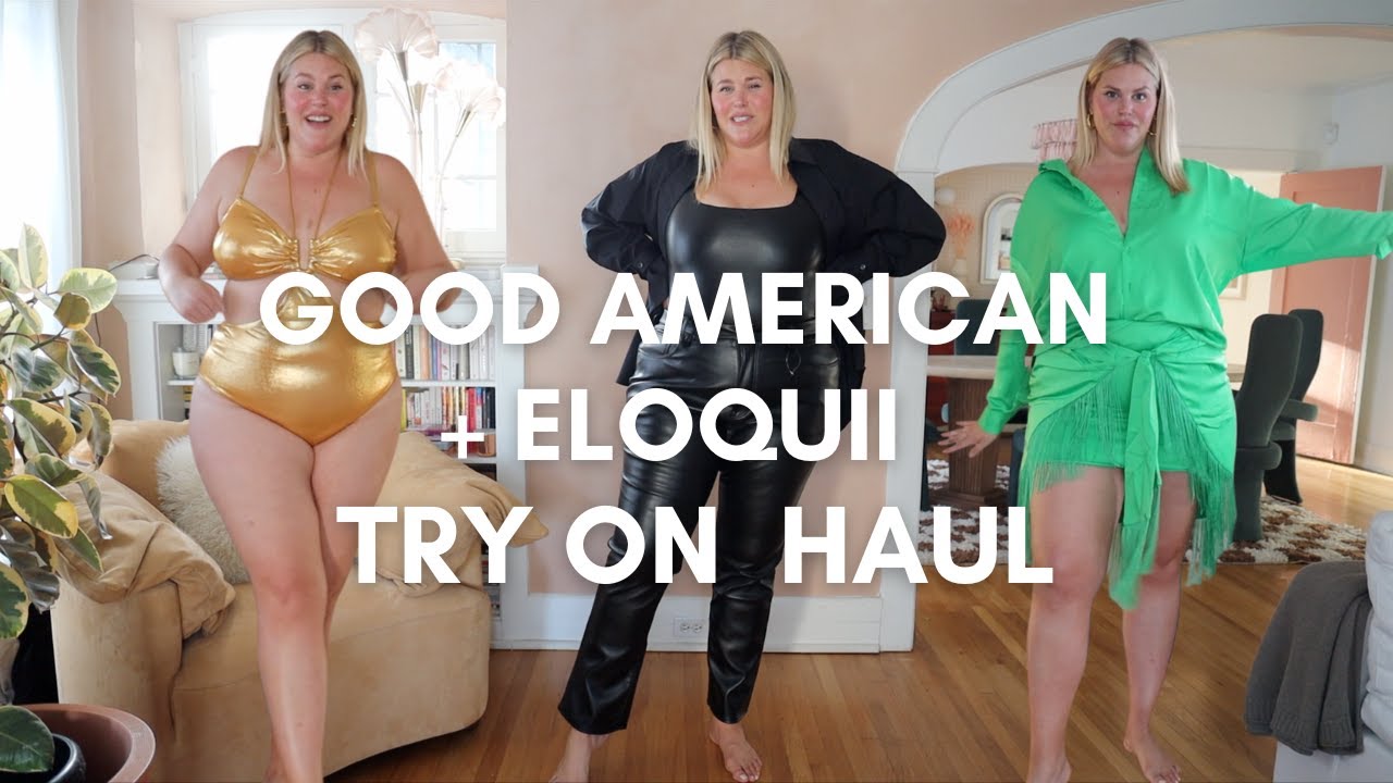 PLUS SIZE GOOD AMERICAN + ELOQUII + GABI FRESH TRY ON HAUL | SIZE 16 | UK 20