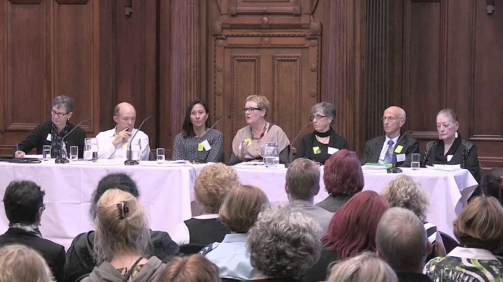 Julia Hennessy speaking at the Family Violence, th...