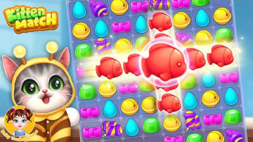Kitten Match #5 - Repair The Room For Abu - Fun Match 3 Puzzle Game