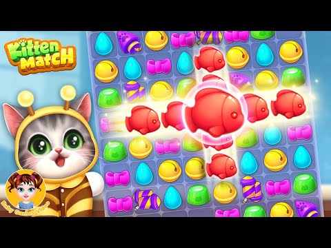 Kitten Match #5 - Repair The Room For Abu - Fun Match 3 Puzzle Game