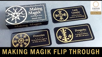 Making Magik Oracle Cards Deck Silent Flip Through