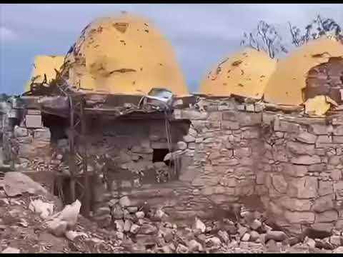 The Aftermath Shrine Of Prophet Shimone As A Result Of The Shelling In Shamaa Town 