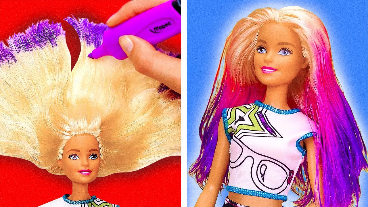 25 TOTALLY COOL BARBIE CRAFTS AND HACKS - YouTube