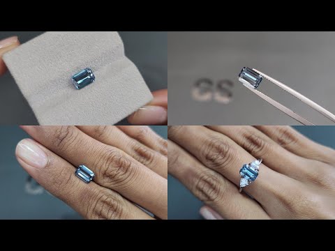 Santa Maria aquamarine octagon cut 1.20 carats, Madagascar Video  № 1